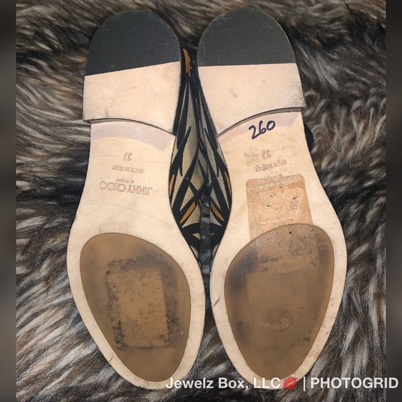 🌸Jimmy Choo🌸 RARE Mina Palm Canvas Ankle Boot - Picture 4 of 5